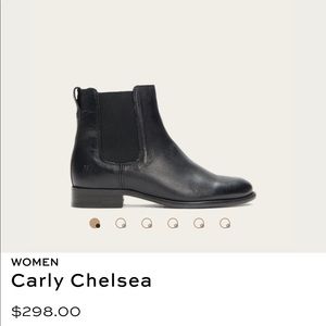 Frye Carly Chelsea Black Boots
